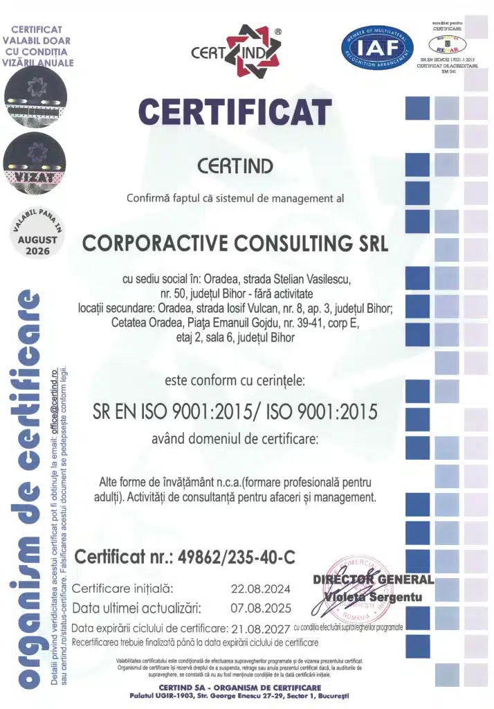 certificat ISO